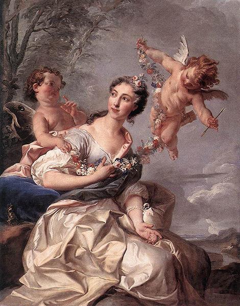 unknow artist Portrait of Madame de Bourbon-Conti as Venus Spain oil painting art
